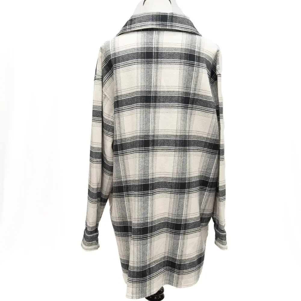 Sanctuary Moonstone Plaid The Schacket Jacket Size 1X - Picture 3 of 10